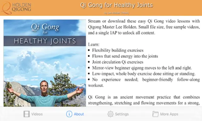 Qi Gong for Healthy Joints android App screenshot 0